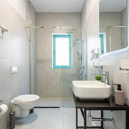 Deja Blue Triple, Parking And Balcony 103 - Drymades - Santorini Lägenhet Dhërmi